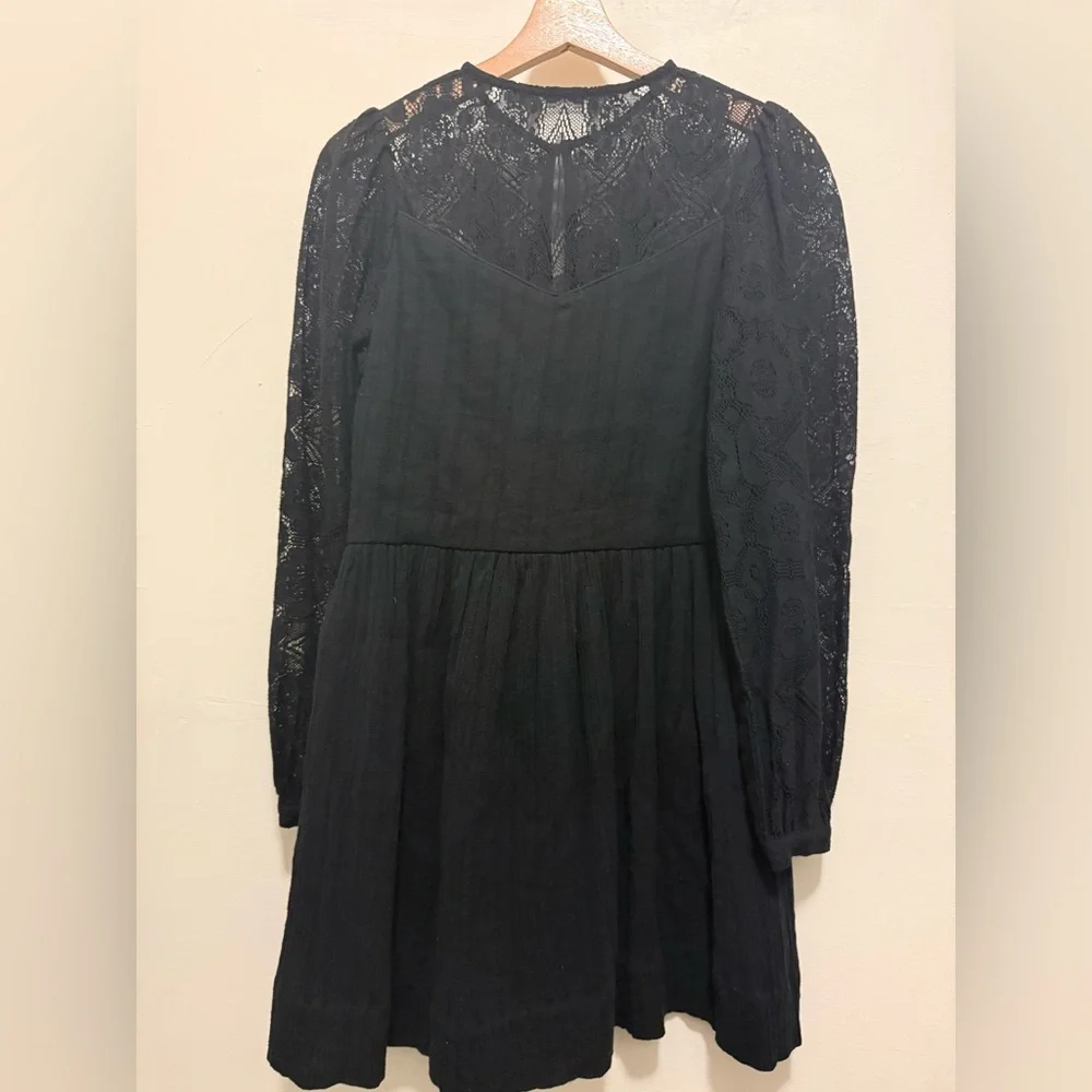 Alix of Bohemian Black Winslow Shadow Lace Dress